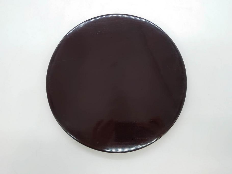 明治～大正期　輪島塗　沈金蒔絵　木製　菊梅竹菖蒲図　漆塗りの艶やかな風合いが上品なお櫃・湯桶・お盆・しゃもじセット(漆器、漆芸、金彩、和食器)(R-077229)