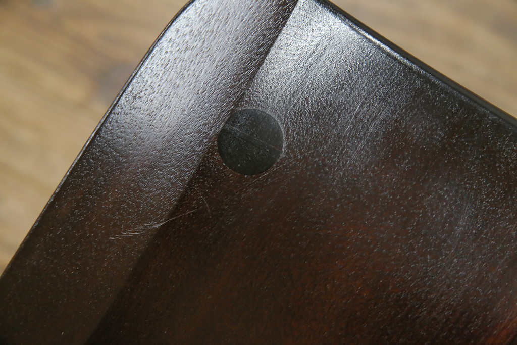 中古　美品　松本民芸家具　#1　クラシカルな安川式スピンドルチェア(ダイニングチェア、板座チェア、椅子、民芸家具)(定価約11万円)(R-082680)