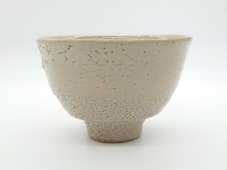 人間国宝　濱田庄司(浜田庄司)　益子焼　4.6寸　約14cm　鐵絵茶碗(共箱付き、鉄絵、抹茶碗、四寸六分、和食器、作家物)(R-062279)