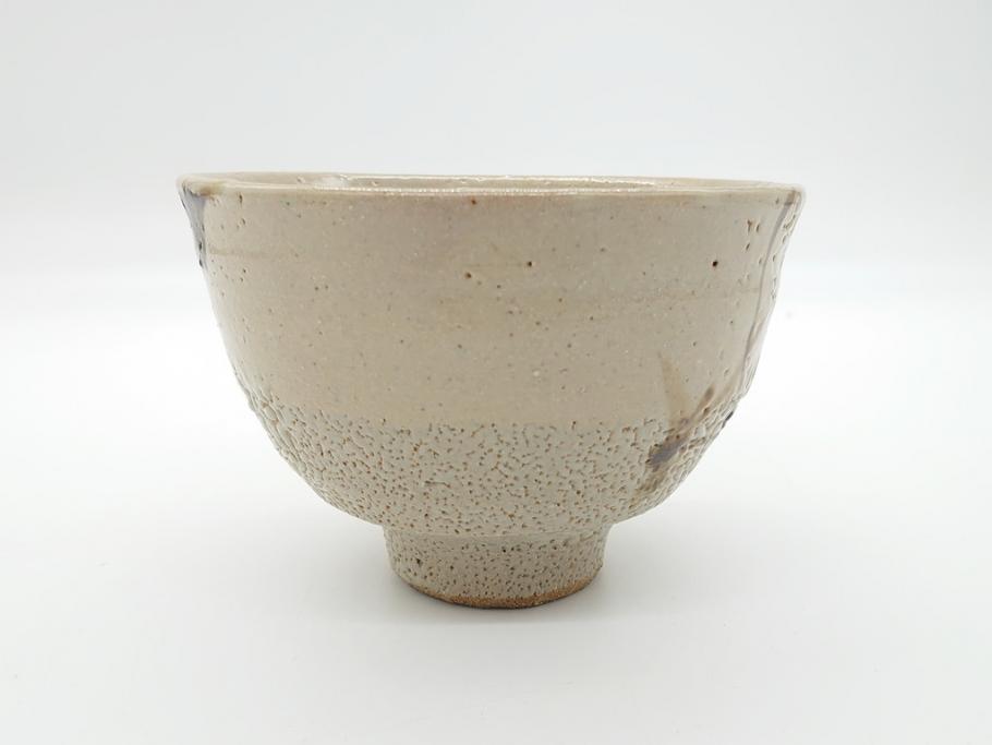 人間国宝　濱田庄司(浜田庄司)　益子焼　4.6寸　約14cm　鐵絵茶碗(共箱付き、鉄絵、抹茶碗、四寸六分、和食器、作家物)(R-062279)