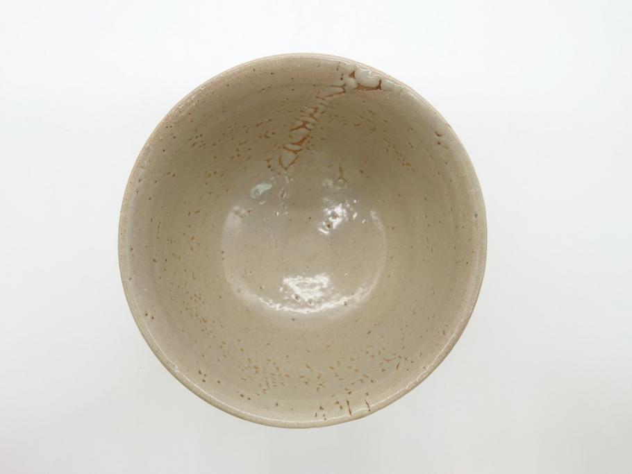 人間国宝　濱田庄司(浜田庄司)　益子焼　4.6寸　約14cm　鐵絵茶碗(共箱付き、鉄絵、抹茶碗、四寸六分、和食器、作家物)(R-062279)