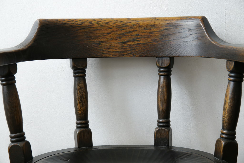 中古　超美品　高級品　飛騨産業　PROVINCIAL(プロヴィンシャル・プロビンシャル)　キツツキ　スモーカーズボウチェア2脚セット(アームチェア、板座チェア、ダイニングチェア、バラ売り可能)(定価2脚で約47万円)(R-083672)