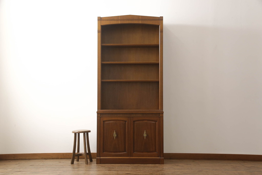 中古　美品　DREXEL HERITAGE(ドレクセルヘリテイジ)　Triune(トライユン)　上品な佇まいのブックケース(シェルフ、本棚、飾り棚、キャビネット、収納棚)(R-062172)