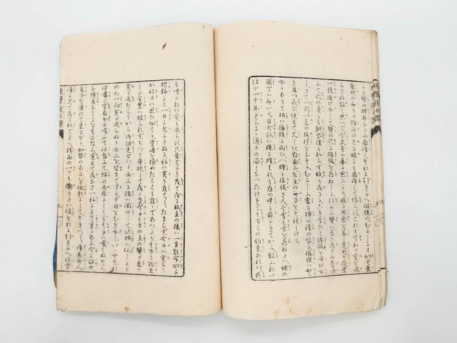 明治　幼年文学　鬼桃太郎　尾崎紅葉/幼年文学第二　猿蟹後日譚　大江小波(博文館、木版画、和本、和書、一名・猿蟹弔合戦)(R-077234)