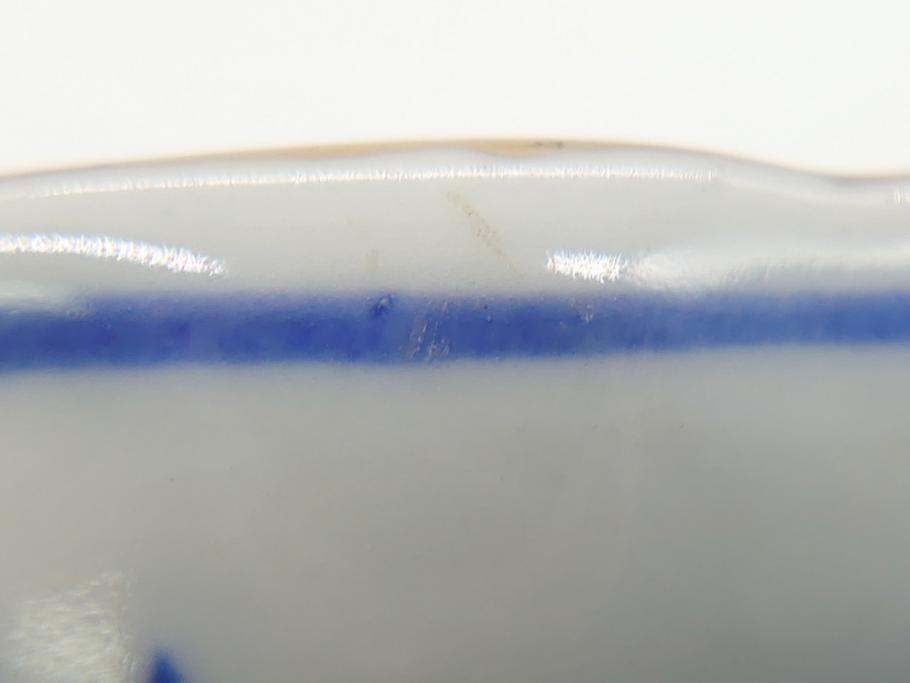 幕末〜明治期　富長貴春(富貴長春)　伊万里　色絵　金彩　5寸皿　約15cm　煌びやかで豪華な絵付けの深皿2客セット(和食器、和皿、変形皿、五寸)(R-062297)