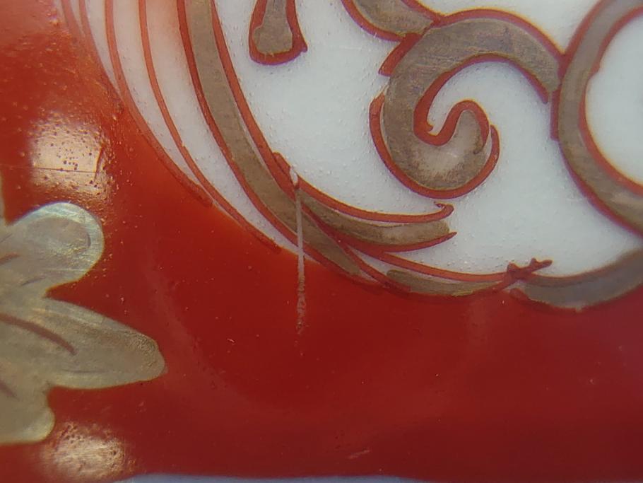 明治期 伊万里焼 色絵 多種多様な絵付けが目を引く湯呑み2客セット