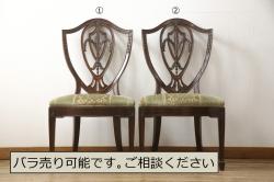 アンティーク家具　G-PLAN(ジープラン)　Fresco(フレスコ)　落ち着いた印象のサーキュラーチェア(ダイニングチェア、椅子)(2)(R-030335)