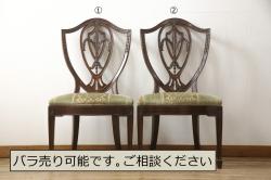 ペイント家具　棚付き　ナチュラルスタイルにぴったりなチェア(キッズチェア、椅子、イス、板座チェア)(R-031056)(2)