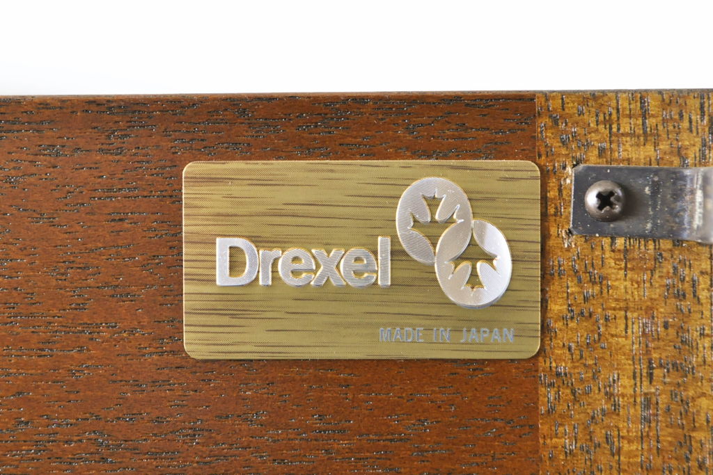 中古　DREXEL HERITAGE(ドレクセルヘリテイジ)　Triune(トライユン)シリーズ　マホガニー材の木肌が美しいワードローブ(キャビネット、収納棚、戸棚、洋服タンス)(定価約90万円)(R-062005)
