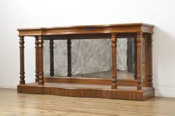 アンティーク家具　アンティーク 古い栓材の杢目の素晴らしいセンターテーブル(1)　(座卓、机)