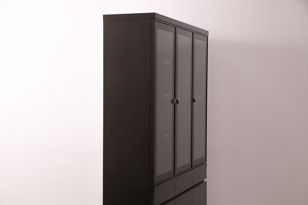 中古　美品　モリシゲ(MORISHIGE/森繁)　コモード38　シンプルでシックな佇まいのダイニングボード(食器棚、カップボード、キャビネット)(定価約75万円)(R-049171)
