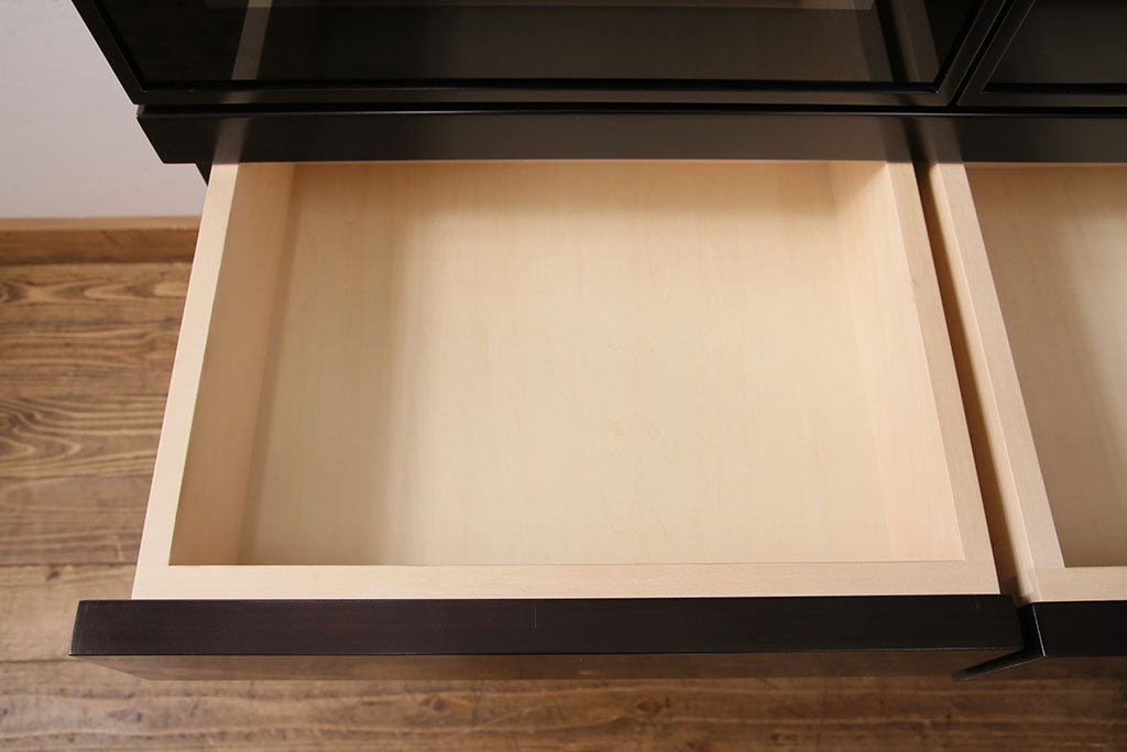中古　美品　モリシゲ(MORISHIGE/森繁)　コモード38　シンプルでシックな佇まいのダイニングボード(食器棚、カップボード、キャビネット)(定価約75万円)(R-049171)