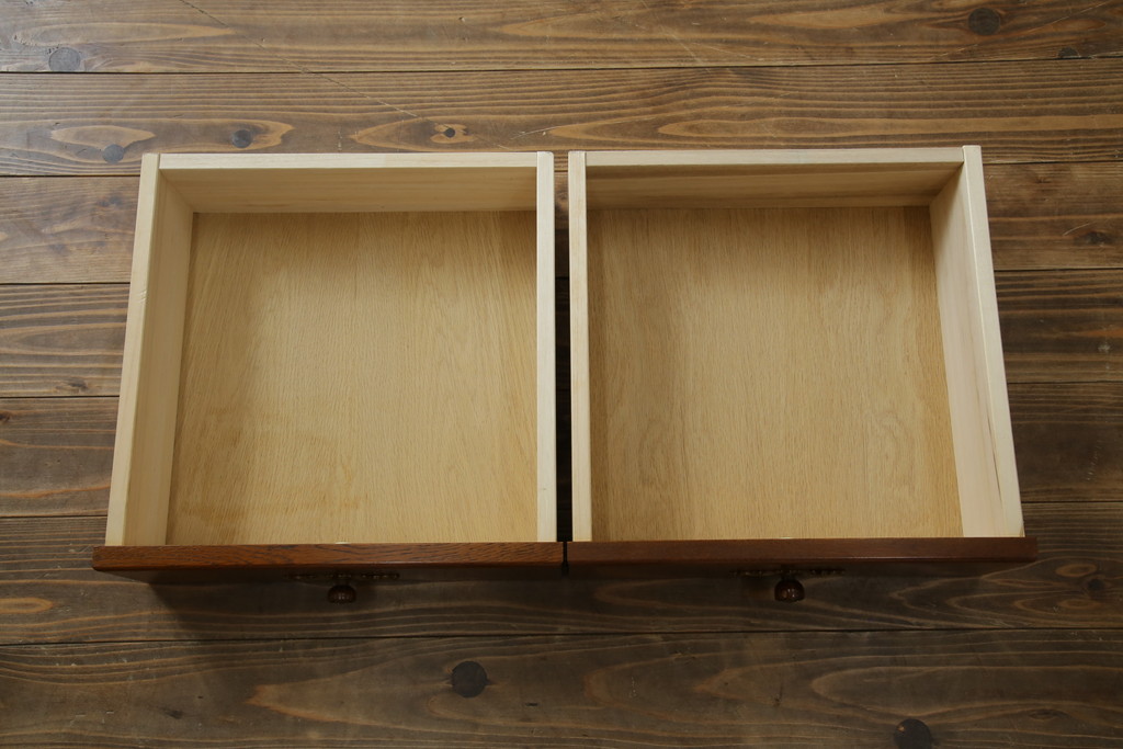 中古　美品!!　北海道旭川 近藤工芸　Solid Furniture OAK (ソリッドファニチャー オーク)　オーク材　クラシカルで上品な佇まいのビューローブックケース(ライティングビューロー、簿記机、本箱、本棚、飾り棚、収納棚、戸棚、ワークデスク、在宅用、在宅ワーク用)(R-082612)