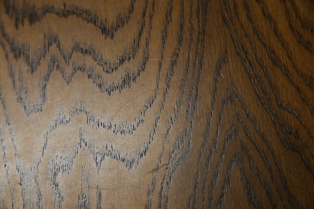 中古　美品!!　北海道旭川 近藤工芸　Solid Furniture OAK (ソリッドファニチャー オーク)　オーク材　クラシカルで上品な佇まいのビューローブックケース(ライティングビューロー、簿記机、本箱、本棚、飾り棚、収納棚、戸棚、ワークデスク、在宅用、在宅ワーク用)(R-082612)