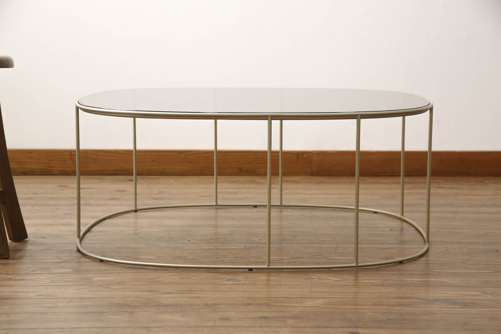 中古　展示品　超美品　arflex(アルフレックス)　ELIPS(エリプス)　シンプルモダンな空間づくりに活躍するコーヒーテーブル(リビングテーブル、ローテーブル、センターテーブル)(定価約30万円)(R-061233)