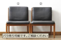 北欧ビンテージ　ナラ材　ナチュラルスタイルにおすすめのダイニングチェア4脚セット(イス、椅子、ヴィンテージ)(R-052641)