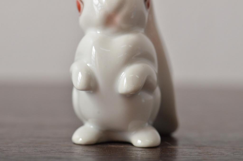 ハンガリー　HEREND(ヘレンド)　ウサギ　鳥　フィギュリン5個セット(R-043398)