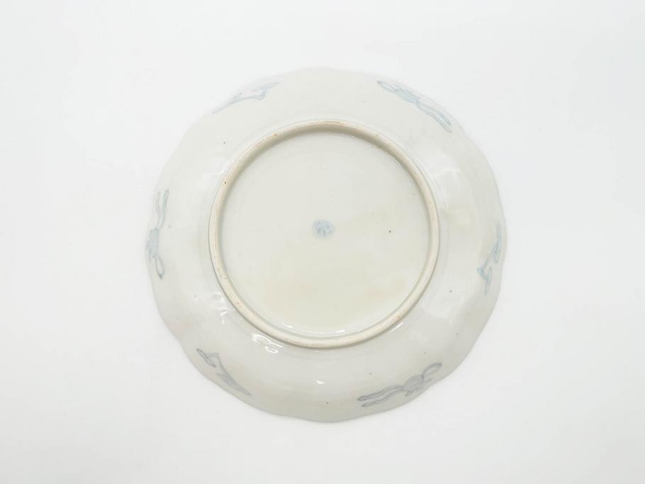 幕末期　伊万里　色絵　染付　約22cm　7寸　煌びやかな金彩が魅力的な中皿3枚セット(獅子、松竹、和食器、七寸)(R-070490)