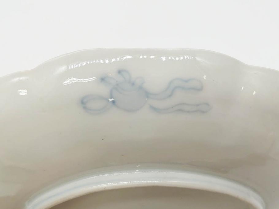 幕末期　伊万里　色絵　染付　約22cm　7寸　煌びやかな金彩が魅力的な中皿3枚セット(獅子、松竹、和食器、七寸)(R-070491)