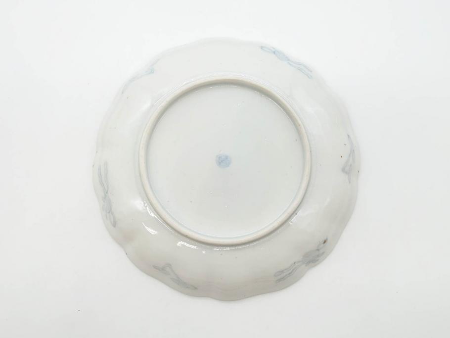 幕末期　伊万里　色絵　染付　約22cm　7寸　煌びやかな金彩が魅力的な中皿3枚セット(獅子、松竹、和食器、七寸)(R-070491)