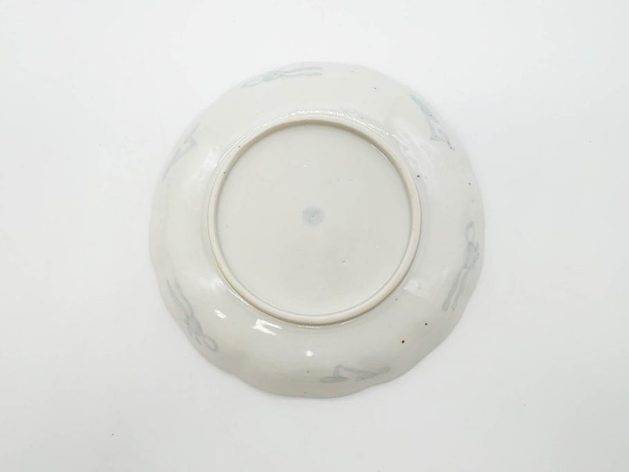 幕末期　伊万里　色絵　染付　約22cm　7寸　煌びやかな金彩が魅力的な中皿3枚セット(獅子、松竹、和食器、七寸)(R-070491)
