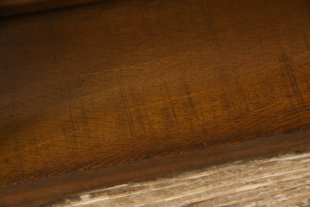和製アンティーク　ナラ材　大正ロマンな雰囲気を醸し出す本棚(収納棚、ラック、飾り棚)(R-056158)