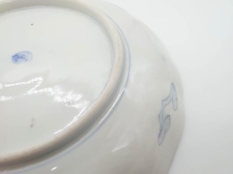 幕末期　伊万里　色絵　染付　約22cm　7寸　煌びやかな金彩が魅力的な中皿3枚セット(獅子、松竹、和食器、七寸)(R-070633)