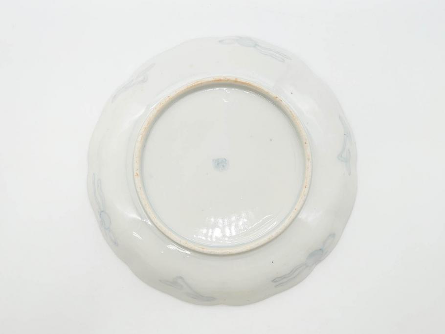 幕末期　伊万里　色絵　染付　約22cm　7寸　煌びやかな金彩が魅力的な中皿3枚セット(獅子、松竹、和食器、七寸)(R-070633)