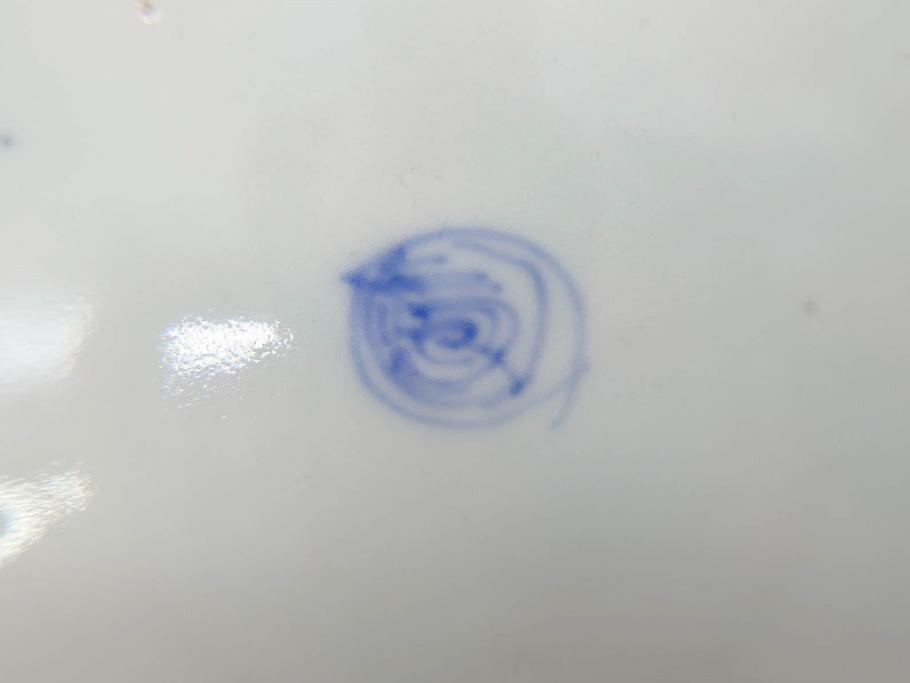 幕末期　伊万里　色絵　染付　約22cm　7寸　煌びやかな金彩が魅力的な中皿3枚セット(獅子、松竹、和食器、七寸)(R-070633)