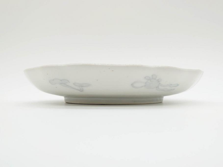 幕末期　伊万里　色絵　染付　約22cm　7寸　煌びやかな金彩が魅力的な中皿3枚セット(獅子、松竹、和食器、七寸)(R-070634)