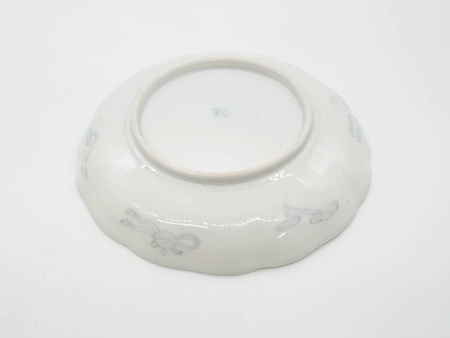 幕末期　伊万里　色絵　染付　約22cm　7寸　煌びやかな金彩が魅力的な中皿3枚セット(獅子、松竹、和食器、七寸)(R-070634)