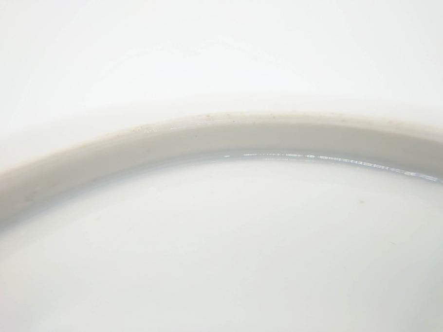 幕末期　伊万里　色絵　染付　約22cm　7寸　煌びやかな金彩が魅力的な中皿3枚セット(獅子、松竹、和食器、七寸)(R-070634)