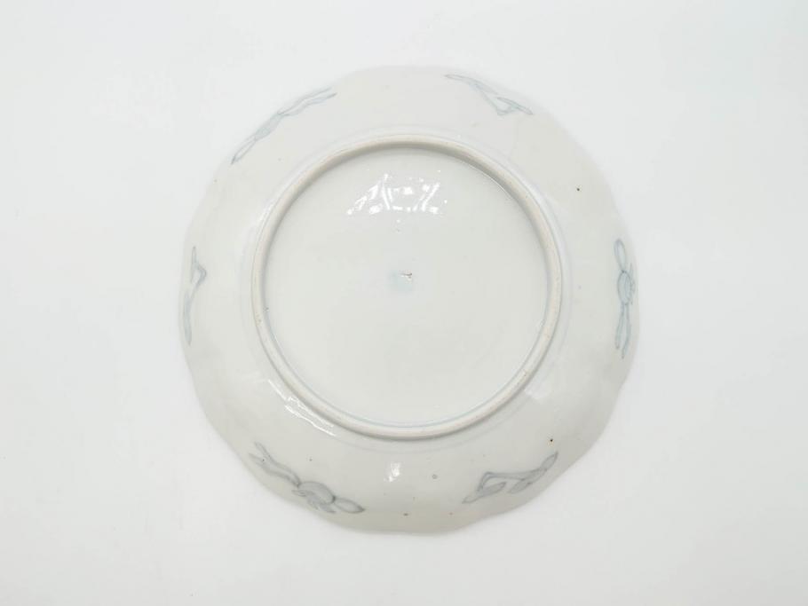 幕末期　伊万里　色絵　染付　約22cm　7寸　煌びやかな金彩が魅力的な中皿3枚セット(獅子、松竹、和食器、七寸)(R-070634)