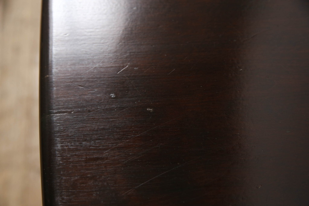 和製ビンテージ　北海道民芸家具　HM620　滑らかな木肌が上品なラダーバックチェア2脚セット(椅子、イス、ダイニングチェア、板座チェア、ヴィンテージ)(R-061675)