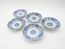 アンティーク雑貨　明治大正　廣瀬作　輪島塗木製蒔絵膳10枚(共箱、漆器)(R-041163)