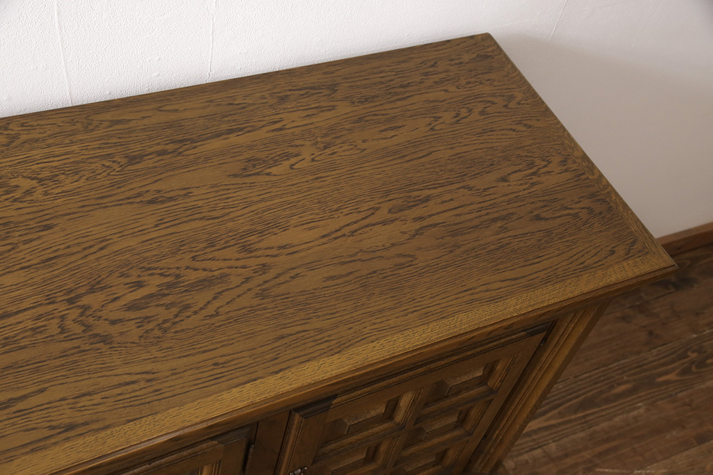 和製ビンテージ 旭川家具 近藤工芸 Solid Furniture OAK (ソリッド 