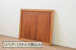 アンティーク建具　使い込まれた雰囲気の格子帯戸3枚セット(引き戸、板戸、格子戸)(R-064641)
