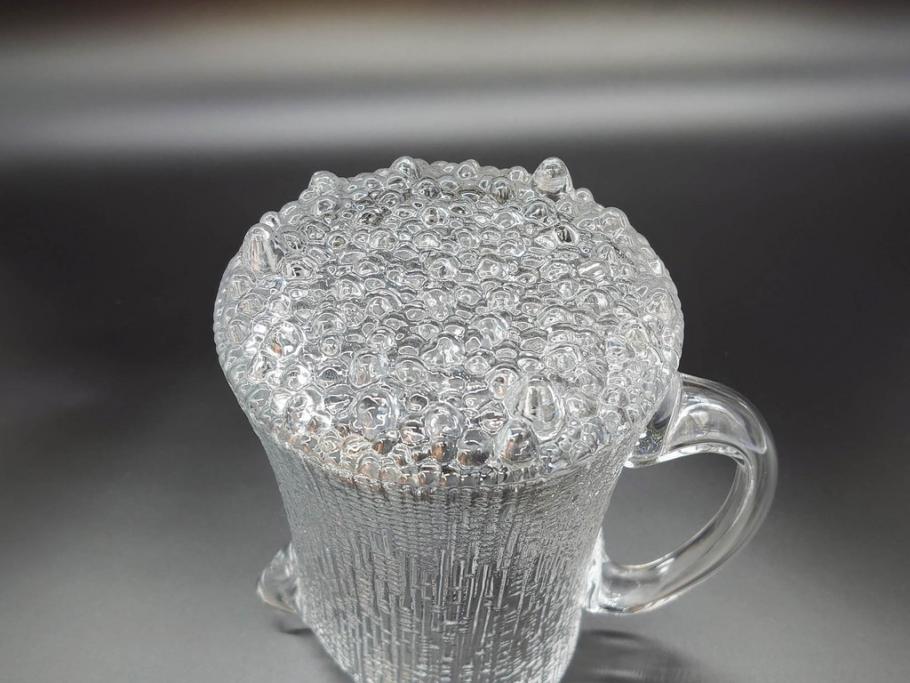 iittala(イッタラ)　Ultima Thule(ウルティマツーレ)シリーズ　Tapio Wirkkala(タピオ・ヴィルカラ) 1968　細部まで職人のこだわりが感じられるピッチャー(ガラス、北欧食器、箱付き)(R-070656)