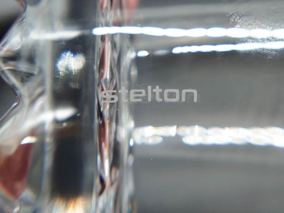 デンマーク　Stelton(ステルトン)　なめらかなフォルムが美しいカラフェ&グラス4客セット(ピッチャー、デキャンタ、デカンタ、水差し、ジャグ、ウォーターポット、ボトル、フラワーベース、ガラス、ワイン、北欧食器、箱付き)(R-070657)