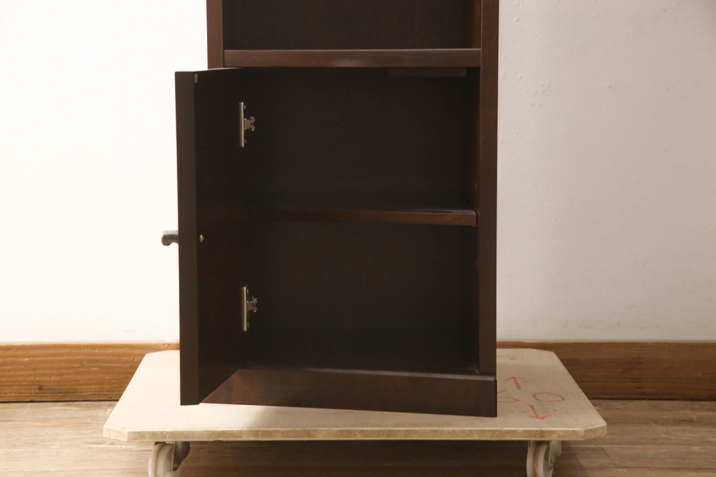 中古　民芸家具　和光　NEW北樹　水屋115K　上質な和の空間づくりにおすすめの水屋箪笥とキャビネットのセット(食器棚、戸棚、収納棚、キャビネット)(R-069083)