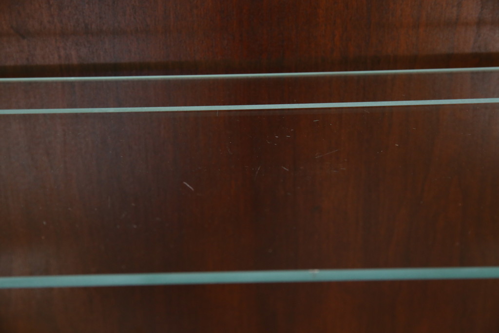 アメリカビンテージ　老舗工房　Jasper Cabinet(ジャスパーキャビネット)社　クラッシックデザインの小振りなビューローブックケース(ライディングビューロー、ライティングデスク、机、ワークデスク、本箱、本棚、飾り棚、収納棚、戸棚、引き出し、在宅用、在宅ワーク用、簿記机、ヴィンテージ)(R-083374)