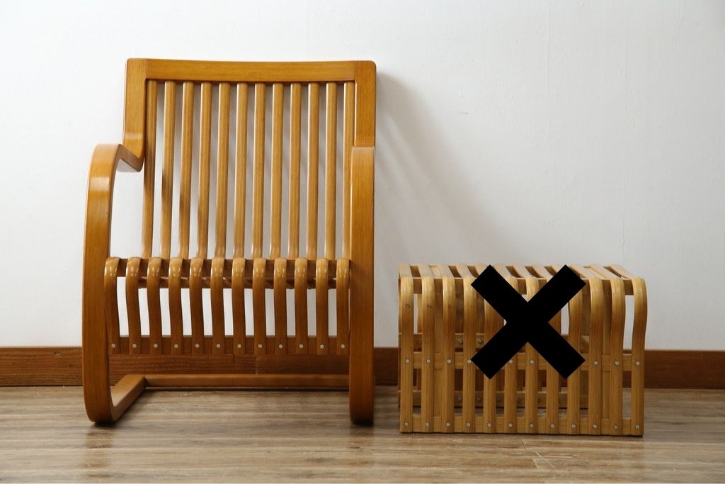 中古　美品　城所右文次デザイン　三越伊勢丹プロパティ・デザイン　Bamboo Chair　滑らかな曲線のデザインが目を惹くバンブーチェア(アームチェア、安楽椅子、ディスプレイ)(チェア定価約54万円)(R-084635)