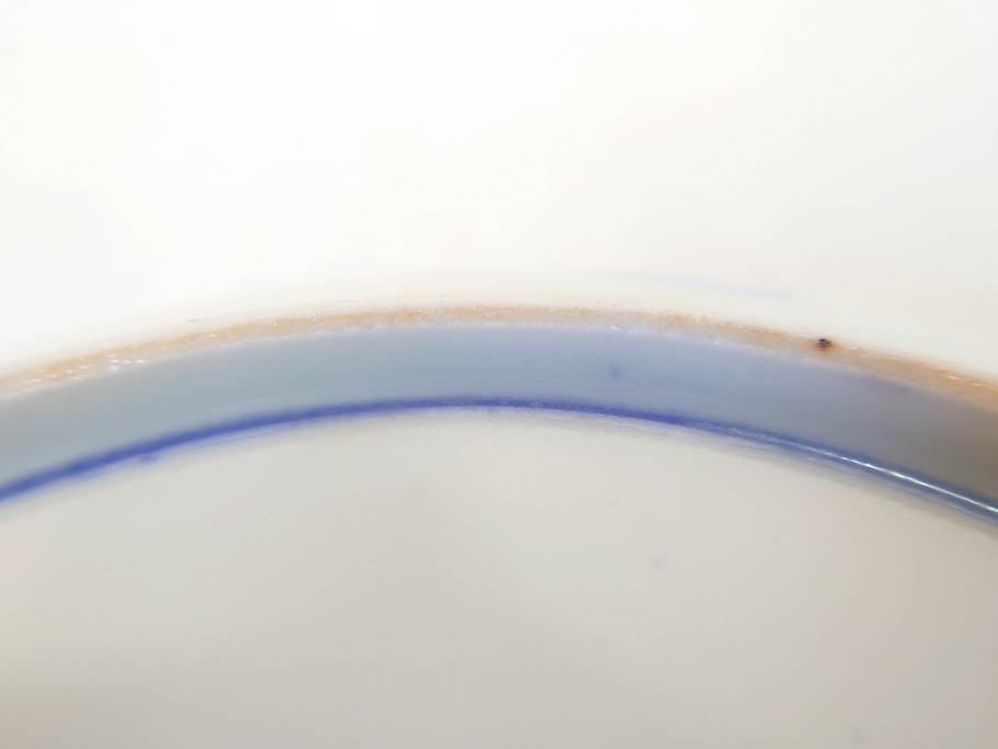 上手物　明治期　伊万里　二重角冨(角富)　金襴手　約17cm　5.6寸　精功に描かれた色絵が目を惹く中皿5枚セット(桃図、鳳凰、花鳥文、深皿、和皿、和食器、五寸六分)(R-070720)