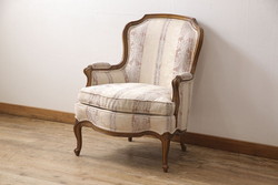 中古　美品　DREXEL HERITAGE(ドレクセルヘリテイジ)　 Upholstery(アップホルスタリー)　気品ある佇まいが高級感溢れるラウンジチェア(一人掛けソファ、1P、アームソファ)(定価約59万円)(R-053394)