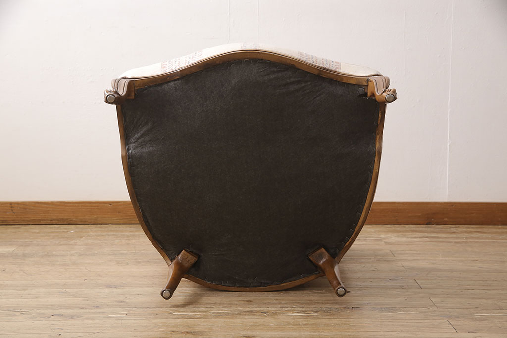 中古　美品　DREXEL HERITAGE(ドレクセルヘリテイジ)　 Upholstery(アップホルスタリー)　気品ある佇まいが高級感溢れるラウンジチェア(一人掛けソファ、1P、アームソファ)(定価約59万円)(R-053394)