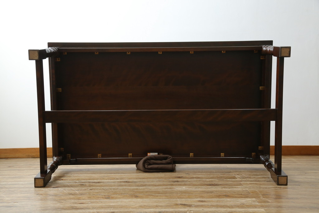 中古　美品　特注品　松本民芸家具　洗練されたモダンな佇まいが魅力のダイニングテーブル(6人掛け、6P、4人掛け、4P、食卓)(R-073676)