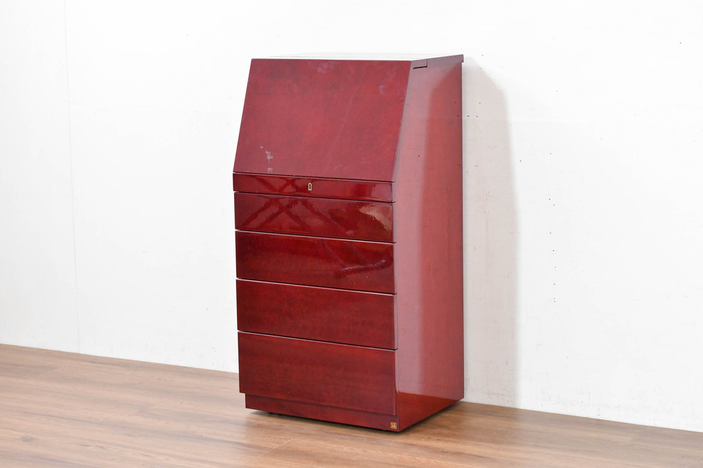 中古　展示品　超美品　キットファニチュア(KIT FURNITURE)　北谷家具　インテリア性と収納力を兼ね備えた優雅な佇まいのアクセサリーキャビネット(ジュエリーケース、ジュエリーボックス、サイドチェスト、引き出し)(定価約105万円)(R-084311)