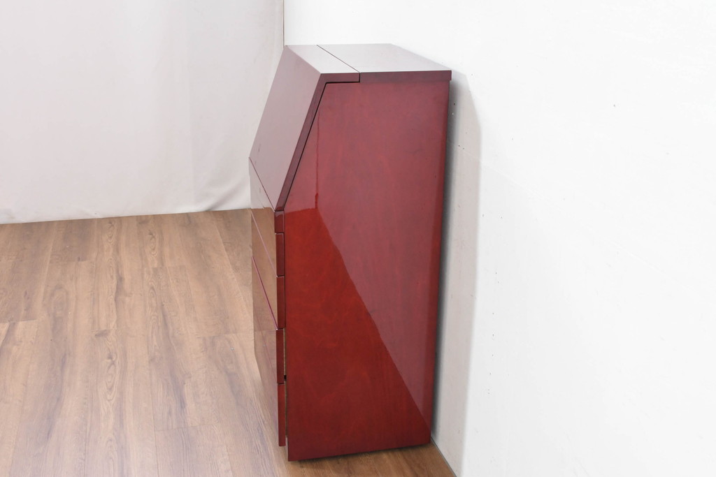 中古　展示品　超美品　キットファニチュア(KIT FURNITURE)　北谷家具　インテリア性と収納力を兼ね備えた優雅な佇まいのアクセサリーキャビネット(ジュエリーケース、ジュエリーボックス、サイドチェスト、引き出し)(定価約105万円)(R-084311)