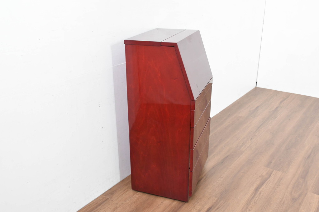 中古　展示品　超美品　キットファニチュア(KIT FURNITURE)　北谷家具　インテリア性と収納力を兼ね備えた優雅な佇まいのアクセサリーキャビネット(ジュエリーケース、ジュエリーボックス、サイドチェスト、引き出し)(定価約105万円)(R-084311)