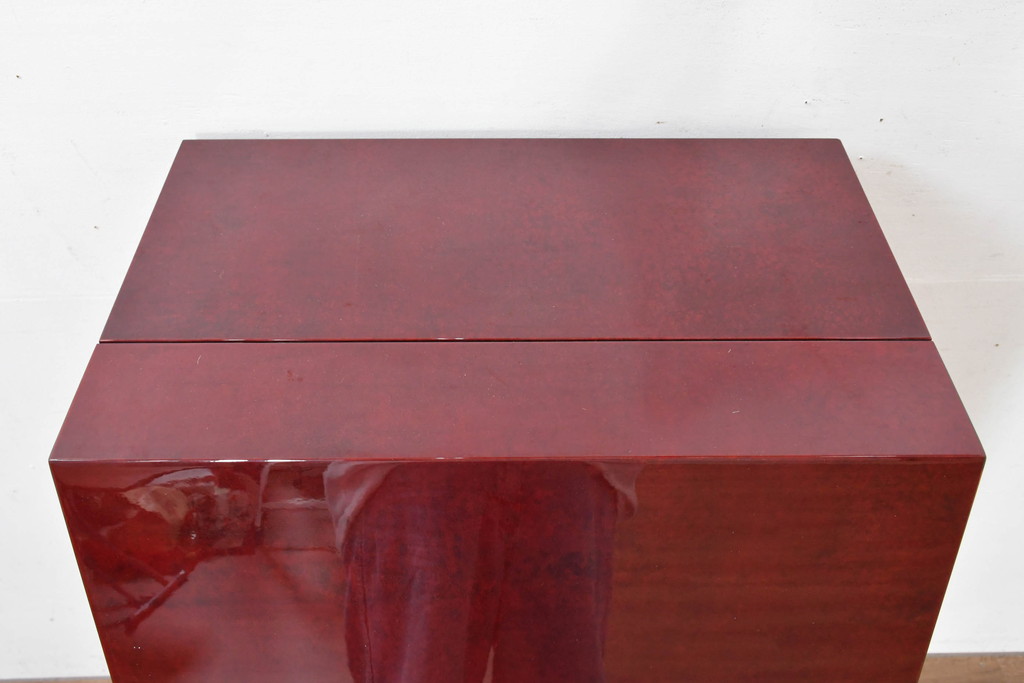 中古　展示品　超美品　キットファニチュア(KIT FURNITURE)　北谷家具　インテリア性と収納力を兼ね備えた優雅な佇まいのアクセサリーキャビネット(ジュエリーケース、ジュエリーボックス、サイドチェスト、引き出し)(定価約105万円)(R-084311)